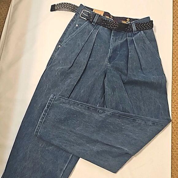 Cotler vintage pleated Barrel Leg jeans size 28 - Picture 1 of 10